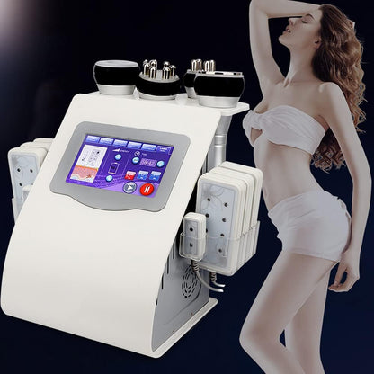 Appareil De Massage Professionnel 40 K RF À Ultrasons Pour La Liposuccion, Cavitation 6 En 1, Appareil De Massage Corporel Portable, Appareil À Vide RF Pour Soins De La Peau, Appareil De Cavitation
