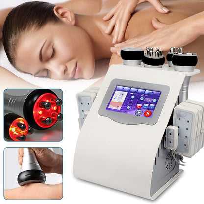 Appareil De Massage Professionnel 40 K RF À Ultrasons Pour La Liposuccion, Cavitation 6 En 1, Appareil De Massage Corporel Portable, Appareil À Vide RF Pour Soins De La Peau, Appareil De Cavitation
