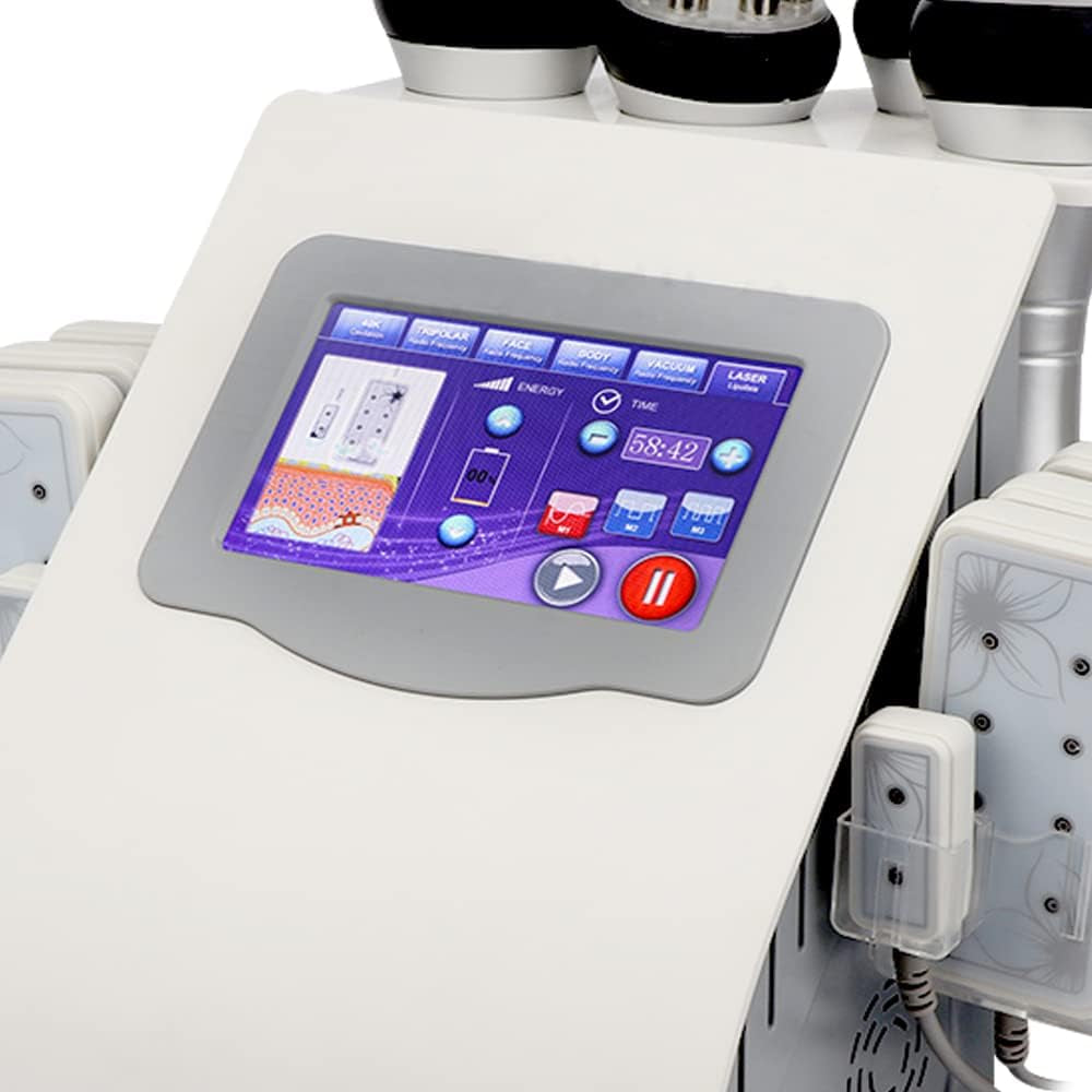 Appareil De Massage Professionnel 40 K RF À Ultrasons Pour La Liposuccion, Cavitation 6 En 1, Appareil De Massage Corporel Portable, Appareil À Vide RF Pour Soins De La Peau, Appareil De Cavitation