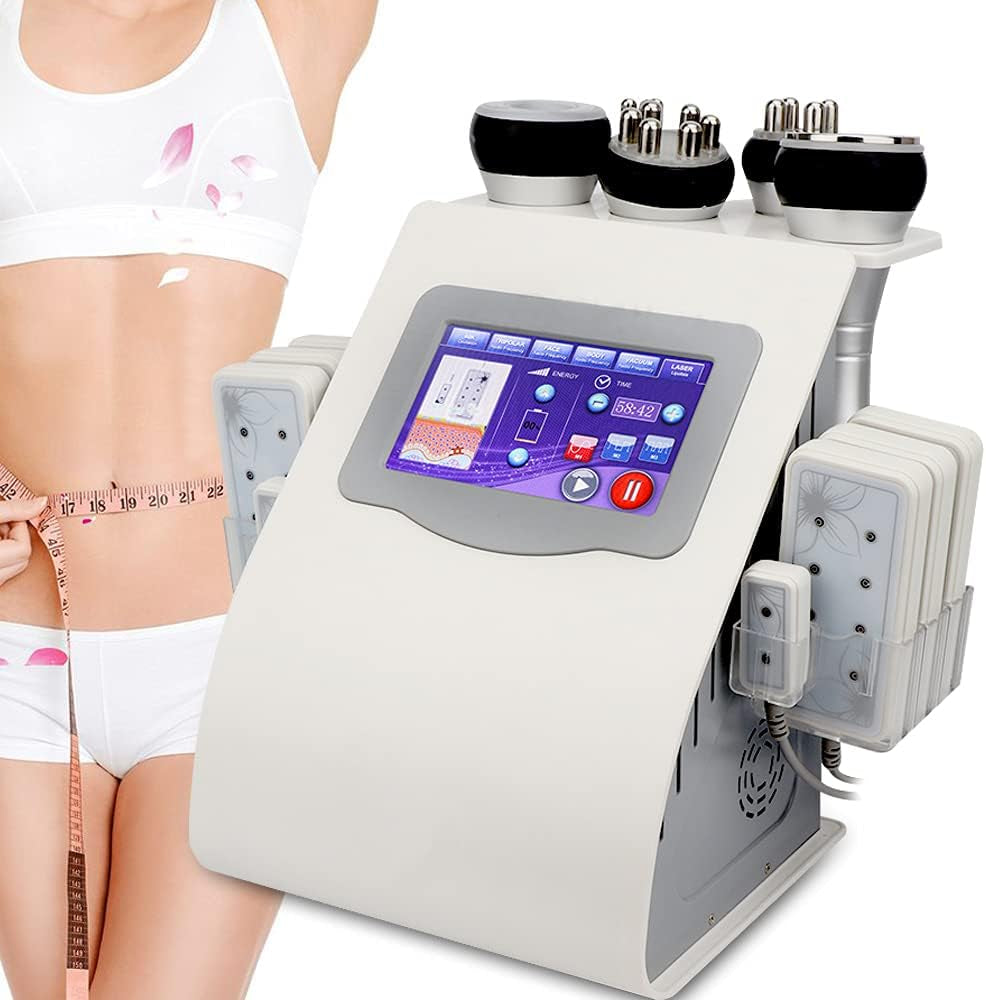 Appareil De Massage Professionnel 40 K RF À Ultrasons Pour La Liposuccion, Cavitation 6 En 1, Appareil De Massage Corporel Portable, Appareil À Vide RF Pour Soins De La Peau, Appareil De Cavitation
