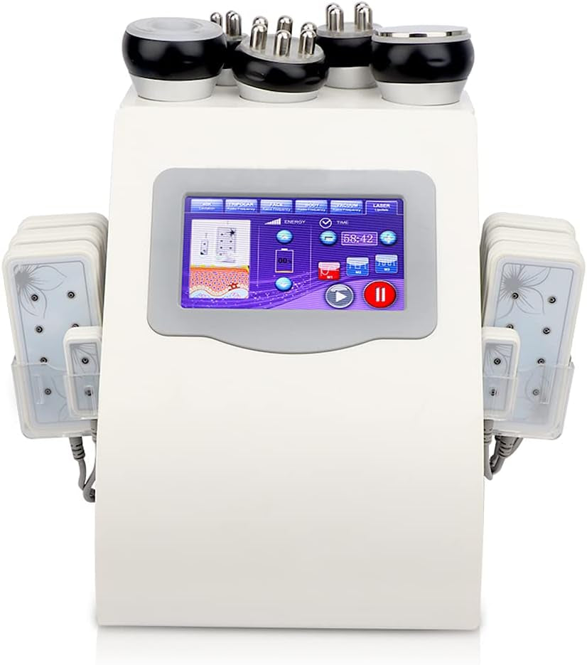 Appareil De Massage Professionnel 40 K RF À Ultrasons Pour La Liposuccion, Cavitation 6 En 1, Appareil De Massage Corporel Portable, Appareil À Vide RF Pour Soins De La Peau, Appareil De Cavitation