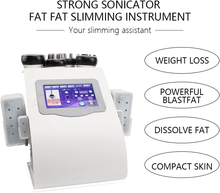 Appareil De Massage Professionnel 40 K RF À Ultrasons Pour La Liposuccion, Cavitation 6 En 1, Appareil De Massage Corporel Portable, Appareil À Vide RF Pour Soins De La Peau, Appareil De Cavitation