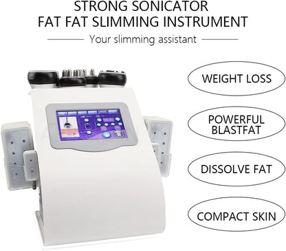 Appareil De Massage Professionnel 40 K RF À Ultrasons Pour La Liposuccion, Cavitation 6 En 1, Appareil De Massage Corporel Portable, Appareil À Vide RF Pour Soins De La Peau, Appareil De Cavitation